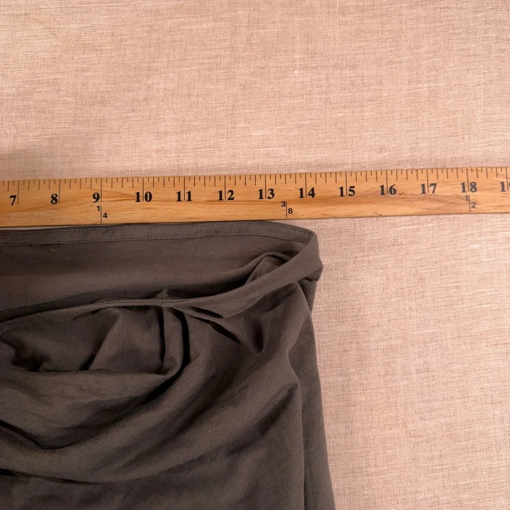 Soeur Tie-waist Skirt Jersey Goa Draped Maxi Skirt Grey Knit Minimalist 4